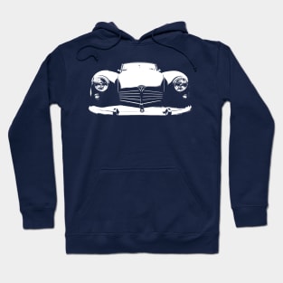 Marauder 1950s British classic car monoblock white Hoodie